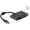 Adapter USB typu C męski do HDMI żeński (DP Alt Mode) 4K 30Hz PD Delock 62991