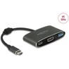 Adapter USB typu C męski do HDMI żeński (DP Alt Mode) 4K 30Hz PD Delock 62991