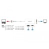 Adapter USB typu C męski do VGA / HDMI / DVI żeński biały Delock 63924