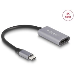 Adapter USB typu C męski na żeński HDMI (DP Alt Mode) 4K 60Hz z HDR i HDCP Delock 60020