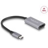 Adapter USB typu C męski na żeński HDMI (DP Alt Mode) 4K 60Hz z HDR i HDCP Delock 60020