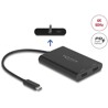 Adapter USB typu C na 2x HDMI 4K 60Hz z grafiką DisplayLink® i USB PD Delock 64309