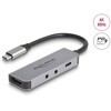 Adapter USB typu C na HDMI 4K 60Hz zestaw słuchawki i mikrofon PD 95W Delock 61064