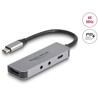 Adapter USB typu C na HDMI 4K 60Hz zestaw słuchawki i mikrofon PD 95W Delock 61064