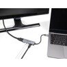 Adapter USB typu C na HDMI 4K 60Hz zestaw słuchawki i mikrofon PD 95W Delock 61064