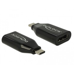 Adapter USB typu C, wtyk męski do HDMI, wtyk żeński (DP Alt Mode) 4K 60Hz Delock 62978