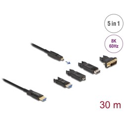Aktywny przewód optyczny 5w1 HDMI 8K 60Hz 30 m Delock 86010
