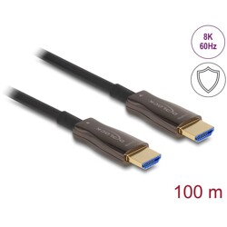 Aktywny przewód optyczny HDMI w metalowej osłonie 8K 60Hz 100 m Delock 86080