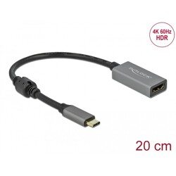 Aktywny USB typu C do HDMI-Adapter (DP Alt Mode) 4K 60Hz (HDR) Delock 66571