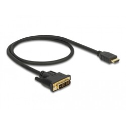 Dwukierunkowy przewód HDMI do DVI 18+1 0,5m Delock 85581