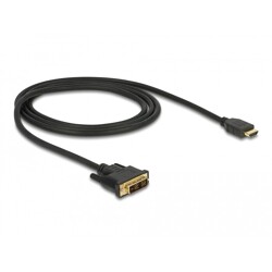 Dwukierunkowy przewód HDMI do DVI 18+1 1m Delock 85582