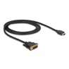 Dwukierunkowy przewód HDMI do DVI 18+1 1m Delock 85582