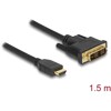 Dwukierunkowy przewód HDMI do DVI 18+1 1,5m Delock 85583