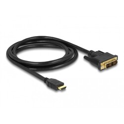 Dwukierunkowy przewód HDMI do DVI 18+1 1,5m Delock 85583