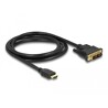 Dwukierunkowy przewód HDMI do DVI 18+1 1,5m Delock 85583