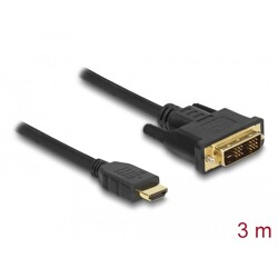 Dwukierunkowy przewód HDMI do DVI 18+1 3m Delock 85585