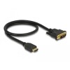 Dwukierunkowy przewód HDMI do DVI 24+1 0,5m Delock 85651