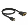 Dwukierunkowy przewód HDMI do DVI 24+1 0,5m Delock 85651
