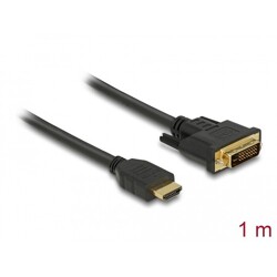 Dwukierunkowy przewód HDMI do DVI 24+1 1m Delock 85652