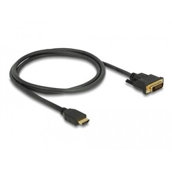 Dwukierunkowy przewód HDMI do DVI 24+1 1m Delock 85652