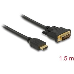 Dwukierunkowy przewód HDMI do DVI 24+1 1,5m Delock 85653