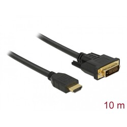 Dwukierunkowy przewód HDMI do DVI 24+1 10m Delock 85657