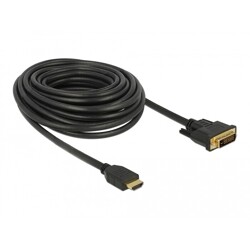 Dwukierunkowy przewód HDMI do DVI 24+1 10m Delock 85657