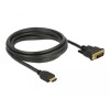 Dwukierunkowy przewód HDMI do DVI 24+1 3m Delock 85655
