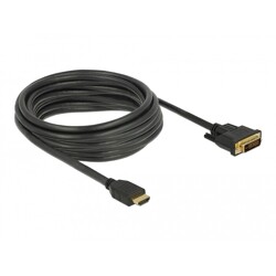 Dwukierunkowy przewód HDMI do DVI 24+1 5m Delock 85656