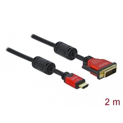 HDMI do DVI 24+1 przewód dwukierunkowy 2m Delock 84342