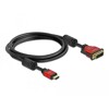 HDMI do DVI 24+1 przewód dwukierunkowy 2m Delock 84342