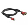 HDMI do DVI 24+1 przewód dwukierunkowy 2m Delock 84342