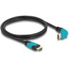 Przewód HDMI 8K HighSpeed męsko-męski kątowy 90° zagięty do dółu 1m Delock 86991