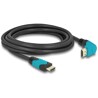 Przewód HDMI 8K HighSpeed męsko-męski kątowy 90° zagięty do dółu 3m Delock 86993