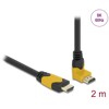 Przewód HDMI 8K HighSpeed męsko-męski kątowy 90° zagięty do góry 2m Delock 86989