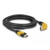Przewód HDMI 8K HighSpeed męsko-męski kątowy 90° zagięty do góry 3m Delock 86990