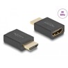 High Speed HDMI z adapterem Ethernet męski na żeński 8K 60Hz, czarny Delock 66460