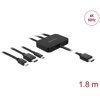 Przewód adaptera USB-C, HDMI lub mini gniazdo DisplayPort do 4K HDMI 1,8m Delock 85830