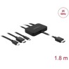 Przewód adaptera USB-C, HDMI lub mini gniazdo DisplayPort do 4K HDMI 1,8m Delock 85830