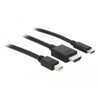 Przewód adaptera USB-C, HDMI lub mini gniazdo DisplayPort do 4K HDMI 1,8m Delock 85830