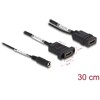Przewód HDMI 4K 60Hz z linią zasilania DC 2,1 x 5,5mm 0,30 m na panel Delock 87038