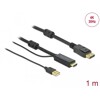 Przewód HDMI do gniazdo DisplayPort 4K 30Hz 1m Delock 85963