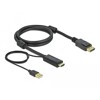 Przewód HDMI do gniazdo DisplayPort 4K 30Hz 1m Delock 85963