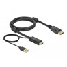 Przewód HDMI do gniazdo DisplayPort 4K 30Hz 1m Delock 85963