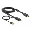Przewód HDMI do gniazdo DisplayPort 4K 30Hz 3m Delock 85965