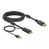 Przewód HDMI do gniazdo DisplayPort 4K 30Hz 5m Delock 85966