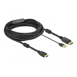 Przewód HDMI do gniazdo DisplayPort 4K 30Hz 7 m Delock 85967