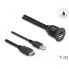 Przewód HDMI-A męski i USB 2.0 Typu-A męski na HDMI-A żeński wodoodporny 1m Delock 87880