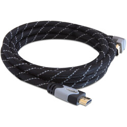 Przewód High Speed HDMI Ethernet HDMI-A męsko-męski kątowe 4K 5m Delock 83077