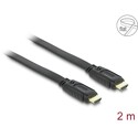 Przewód High Speed HDMI Ethernet HDMI-A męsko-męski płaski 2m Delock 82670